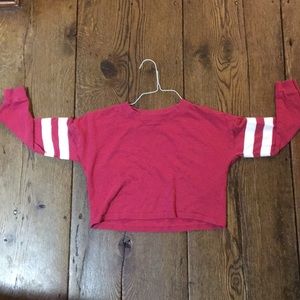 H&M cranberry croptop